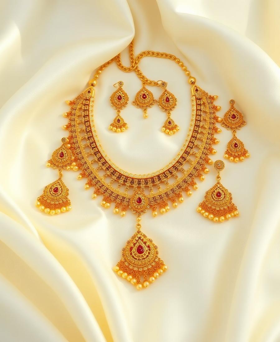Bridal Sets, 22K Tejabi gold jewelry